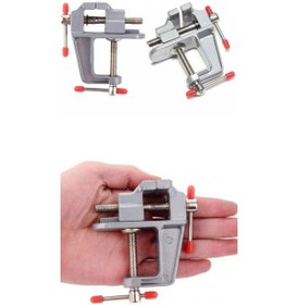 Resim Luz&pos Mini Masa Tezgah Hobi Mengenesi Sabitleme Sıkıştırma Aparat 30mm 