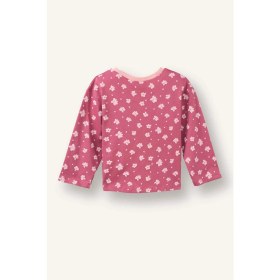 Resim DeFacto Regular Fit Bisiklet Yaka Çiçekli Penye Uzun Kollu Tişört Kız Bebek G9383A526SP 