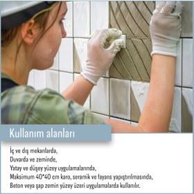 Resim isolion CER 1001 (GRİ) Seramik Yapıştırma Harcı -25 Kg 