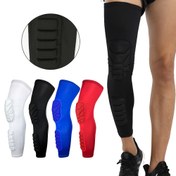 Resim 1 adet Erkek ve Kadın için Tam Bacak Diz Desteği - Ergonomik Tasarım, Nefes Alabilir Kumaş ile Yüksek Elastikiyet Kompresyonlu Kolluk, Koşu, Basketbol, Bisiklet için - Beyaz, Siyah, Mavi, Kırmızı Seçenekler, Diz Desteği, Spor Yaralanması İyileştirme, Şık Spor Aksesuarı, Güvenli Uygun Kayışlar 