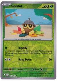 Resim Seedot Reverse Holo 003/162 - Temporal Forces - Pokemon Kartı Mint 