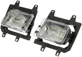 Resim kajilai E30 3-Series 1985-1993 için Sol ve Sağ Ön Sis Lambası Şeffaf Plastik Lens Kiti çifti 
