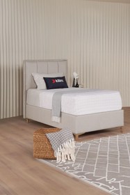 Resim Kilim Mobilya Gold Therapy Sandıklı Baza Başlık Yatak Seti Bej 