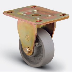 Resim Badem10 Emes Ed 02 Vkv 100 Sabit Tablalı Metal Teker 100x35 Mm 350 Kg 