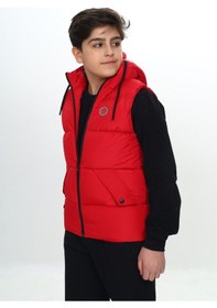 Resim Toontoy Kids Toontoy Erkek Çocuk Göğsü Armalı Şişme Yelek Kırmızı 