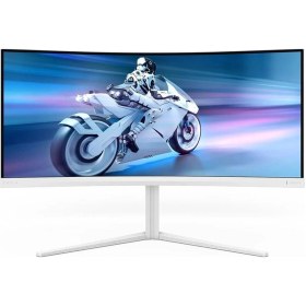 Resim Evnia 34m2c5501a 34\" 0.5 Ms Wqhd Curved 180 Hz Oyuncu Monitör Beyaz-115393 