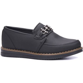 Resim MAGIC SHOES Günlük Tokalı Siyah Ortopedik Kullanışlı Mevsimlik Çocuk Ayakkabısı 