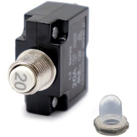 Resim Skycity 20a Akım Koruyucu, Su Geçirmez Kapak Ve Somun Sabitleme Halkası İle, Otomatik Kesme Ve Sıfırlama Fonksiyonu, Otomobil, Endüstri Ve Deniz Uygulamaları İçin F2539-z 