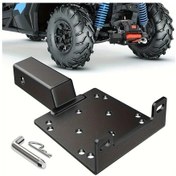 Resim Tongdashop 1 Adet 3500 Lbs Yük Kapasiteli Siyah Çelik Römork Çeki Demiri 2 İnç Alıcılı Atv Utv Suv Kamyon 