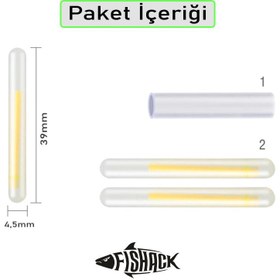 Resim Fishack Powder Balıkçı Fosfor Çiftli 45*39mm 10'lu 