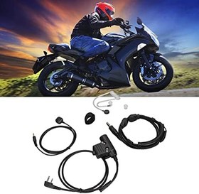 Resim U94 PTT + 7,1 mm Throat Control kulaklık, profesyonel poliüretan kablo U94 PTT yüksek mukavemetli tak ve çalıştır net ses ile V8 için 