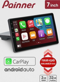Resim Painner P-7003 7inç Android 2gb Ram 32gb Hafıza Tek Din Carplay Multimedya Oto Teyp Wi-fi Park Kamera 