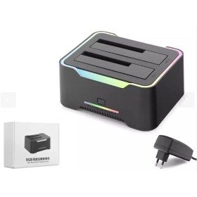 Resim Hadron HDX1790 HDD Docking - USB 3.0, 2.5 & 3.5 Hdd-Ssd, 8tb Destekli Rgb Siyah 