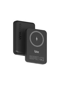 Resim Bix PB112 10000 mAh 15 W Kablosuz Şarj Destekli Powerbank Siyah 