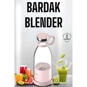 Resim Zero Land Drnds Bardak Blender Smoothie Meyve Sıkacağı Şarjlı Cam Taşınabilir 
