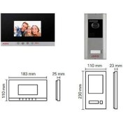 Resim Audio 001460 4.3" Görüntülü Diafon Villa Set Mekanik Butonlu 