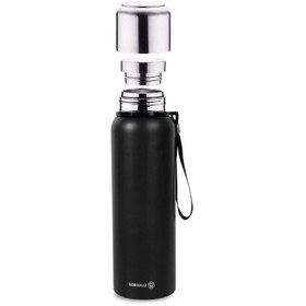 Resim Korkmaz Forest 750 ml Paslanmaz Çelik Termos Siyah - 24 Saat Sıcak / 36 Saat Soğuk 