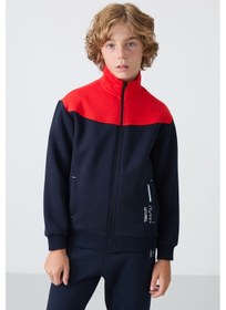 Resim Tommylife Tommy Life Lacivert Pamuklu Kalın İçi Tüylü Yumuşak Dokulu Standart Fit Nakışlı Erkek Çocuk Eşofman Takım - 11 Lacivert 