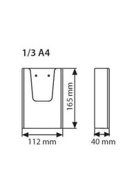 Resim Duvar Tipi Broşürlük 10x21cm 1 Adet 