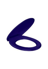 Resim Rona Tisa Parlak Lacivert Thermoplast Standart Klozet Kapağı (alt 