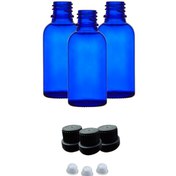 Resim Aropi Mavi Cam Şişe Kilitli Kapak-tıpa 100ml 100 Adet 