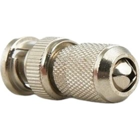 Resim Bnc Konnektör 10 Bnc Fiş Gümüş Cctv Kamera Bnc Konnektör Vidalı 