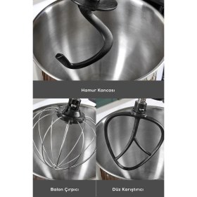Resim Emsan Maestrochef Stella Hamur Yoğurma Makinesi Black 1500W 5l 