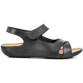 Resim Muya Flores 32240-430 Anatomik Taban Kadın Sandalet Siyah 36-40 Siyah 