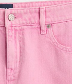 Resim Pembe Ultrasoft Denim Mini Etek - Pembe / 32 