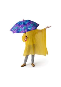 Resim Coral High Kids Mor Leopar Desenli Çocuk Şemsiyesi 12666 