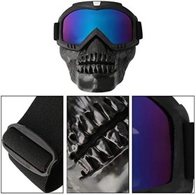 Resim Dirt Bike Gözlükler, Motosiklet Gözlükleri Ayarlanabilir Tokalı Binme Gözlükleri Gözlükleri Dış Mekan Ayrılabilir Motosiklet Gözlükleri Kayak Sporları Motosiklet Yarışı Kayak 