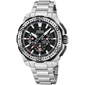 Resim Festina F20724/7 Chrono Bike Quartz Çelik Gri 20 Atm 46 Mm Erkek Kol Saati 
