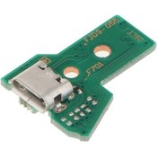 Resim Suntek Sony PS4 Denetleyicisi İçin JDS-055 USB Şarj Portu Soket + 12 Pin Kablo 