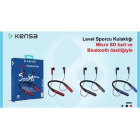 Resim Kensa Hafıza Kartı Bluetooth Özellikli Spor Kulaklık 