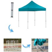 Resim Reyo 3x2 Turkuaz Katlanabilir Makaslı Çardak Tente Turkuaz 