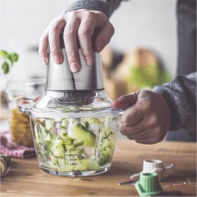 Resim Mini Doğrayıcı Plus, Gri, Pratik ve Şık Mutfak Aleti 