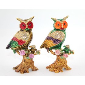 Resim Swarovski Taşlı Tekli Baykuş 