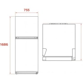 Resim Teka Rtf 54760 Wh 75 cm Beyaz Solo Buzdolabı 