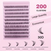 Resim 200 Adet Takma Kirpik Seti, Kirpik Fırçası, Cımbız ve Yapıştırıcı İçerir, Doğal ve Uzun Parti, Sahne ve Festival Makyajı İçin, Zarif ve Etkileyici D Kıvrım Karışımı, Doğal ve Çekici Görünüm, Hafif ve Kolay Uygulanır, Yeni Başlayanlar İçin Mükemmel, Seyahat Dostu ve Uygun Fiyatlı, Kızlar İçin Temel 