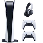 Resim Sony Playstation 5 Dijital İthalatçı Garantili + 2.kol Dualsense + Ps5 Pulse 3D Kulaklık 