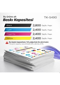 Resim Kyocera Ma2101 Muadil Toner Set- Çipli / Tk-5490 Muadil Toner Takımı 