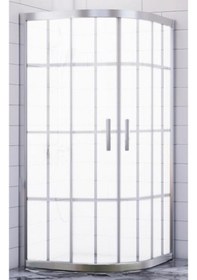 Resim Durul Duşakabin Oval Kumlama Karomat Desen 5mm Yükseklik 190 Cm Parlak 