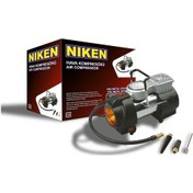 Resim Araç Lastik Hava Kompresörü Metal 12V Işıklı 