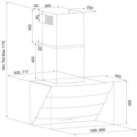 Resim Silverline 3370 Greentech Eterno 60 CM Davlumbaz 