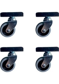 Resim Furç Uzun-sunta Bilyalı Teker - 20x50 - Gri - 18mm Hks184 - 4 Adet 