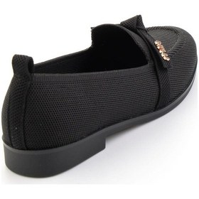 Resim Siyah Kadın Loafer Ayakkabı K01327025182 Siyah 