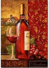 Resim Kırmızı Bordeaux Şarap Görseli 