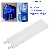 Resim Alüminyum Su Sıvı Isıtma Cpu Soğutma Bloğu 40X80 MM 