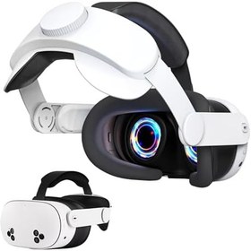 Resim Head Strap for PlayStation VR2 Set Adjustable Lightweight PS5 VR2 Bundle Reduce PSVR 2 Pressure Quest Pro Headset, Upgrading Quest 3/2 Elite Strap (Not Quest 3/2 Version) PICO 4/ Pro 