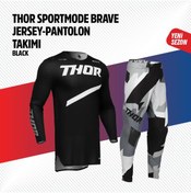 Resim THOR GRİ SİYAH JERSEY PANTOLON TAKIMI 